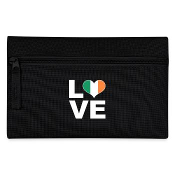 J’aime l’Irlande drapeau du cœur Irlande - Trousse - noir - Devant