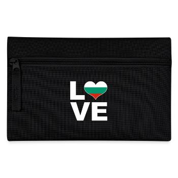Ich liebe Bulgarien Herz Flagge Bulgarien - Federtasche - Schwarz - Vorne