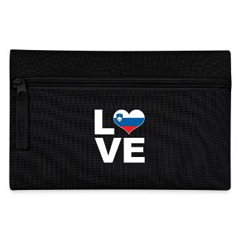Ich liebe Slowenien Herz Flagge Slowenien - Federtasche - Schwarz - Vorne