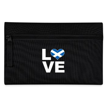 I love Scotland heart flag Scotland - Pencil Case - black - Front