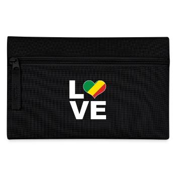I love Congo heart flag Congo - Pencil Case - black - Front