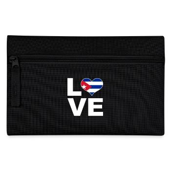 J’aime Cuba drapeau du cœur Cuba - Trousse - noir - Devant