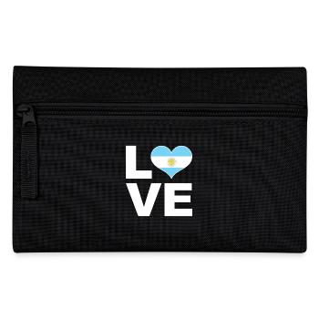 J’aime l’Argentine drapeau du cœur Argentine - Trousse - noir - Devant