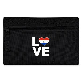 I love Paraguay heart flag Paraguay - Pencil Case - black - Front