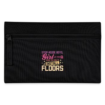 let this girl show you how to install floors - Federtasche - Schwarz - Vorne