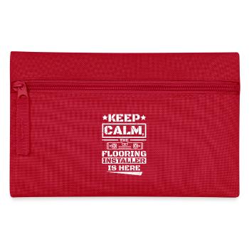 Keep calm the flooring installer is here - Pencil Case - red - Front