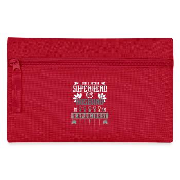 Mon mari est acupuncteur - Trousse - rouge - Devant