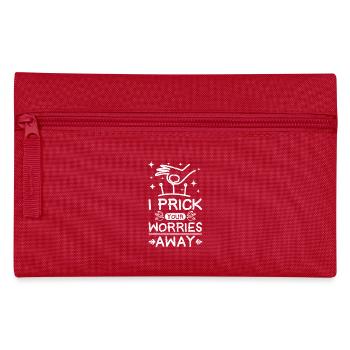 I prick your worries away - Pencil Case - red - Front