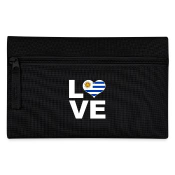 Ich liebe Uruguay Herz Flagge Uruguay - Federtasche - Schwarz - Vorne