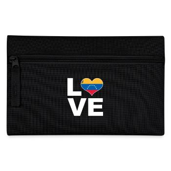 I love Venezuela heart flag Venezuela - Pencil Case - black - Front