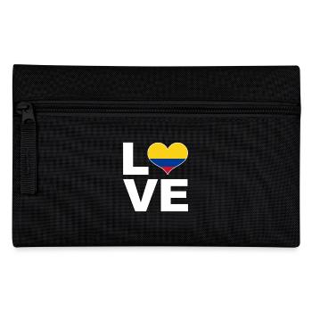 Ich liebe Kolumbien Herz Flagge Kolumbien - Federtasche - Schwarz - Vorne