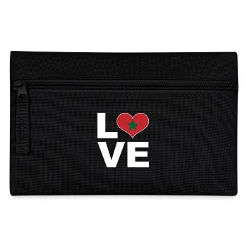 I love Morocco heart flag Morocco - Pencil Case - black - Front