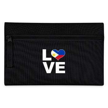 Ich liebe Philippinen Herz Flagge Philippinen - Federtasche - Schwarz - Vorne