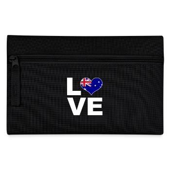 Ich liebe Australien Herz Flagge Australien - Federtasche - Schwarz - Vorne