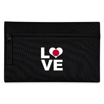 I love Japan heart flag Japan - Pencil Case - black - Front