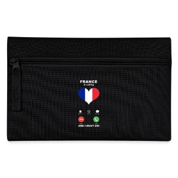 Frankreich is calling Frankreich Herz Souvenir - Federtasche - Schwarz - Vorne