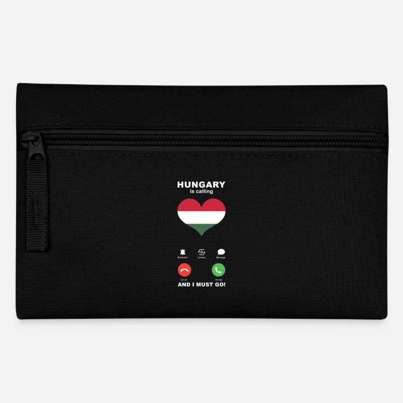 Ungarn is calling Ungarn Herz Souvenir - Federtasche - Schwarz