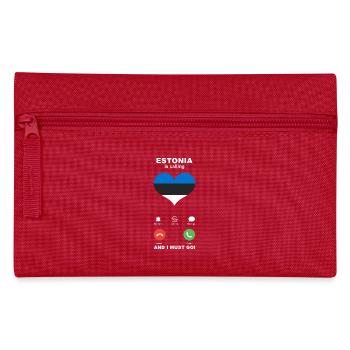 L’Estonie appelle Estonia Heart Souvenir - Trousse - rouge - Devant