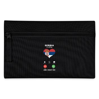La Serbie appelle La Serbie Heart Souvenir - Trousse - noir - Devant