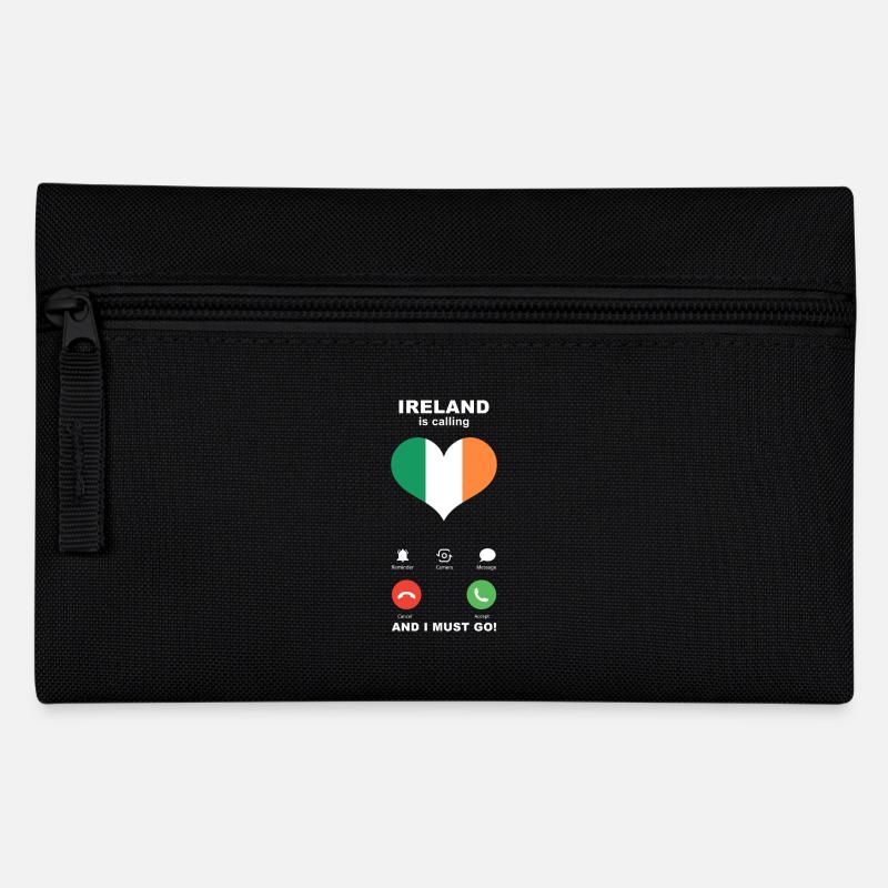 Irland is calling Irland Herz Souvenir - Federtasche - Schwarz