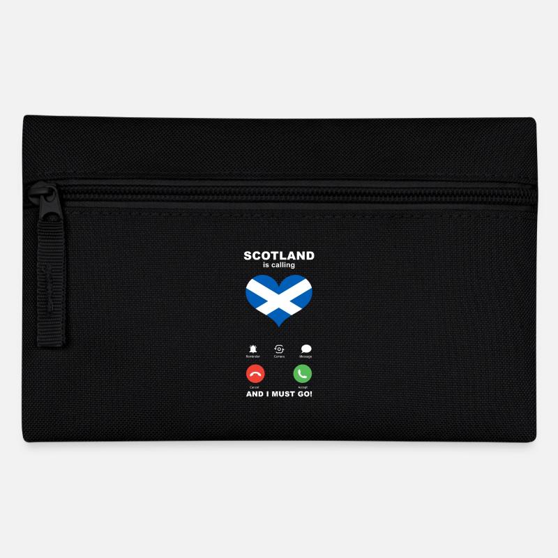 Schottland is calling Schottland Herz Souvenir - Federtasche - Schwarz