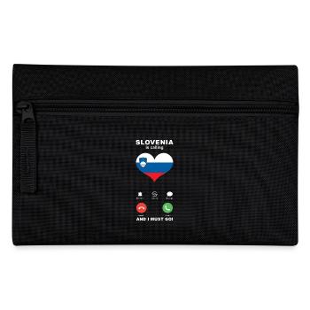 Slowenien is calling Slowenien Herz Souvenir - Federtasche - Schwarz - Vorne
