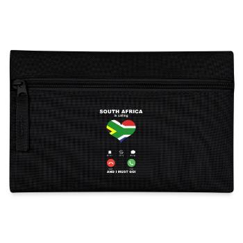 South Africa is calling South Africa Heart Souvenir - Pencil Case - black - Front