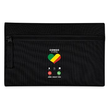 Congo is calling Congo Heart Souvenir - Pencil Case - black - Front