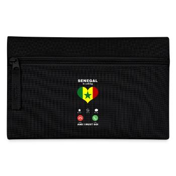 Senegal is calling Senegal Herz Souvenir - Federtasche - Schwarz - Vorne