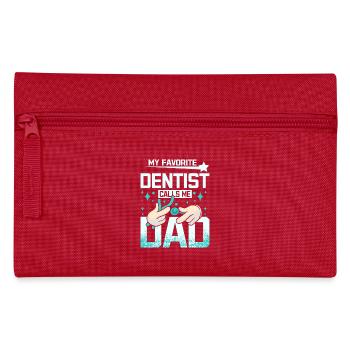 Mon dentiste préféré m’appelle papa - Trousse - rouge - Devant
