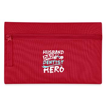 Mari papa dentiste héros - Trousse - rouge - Devant