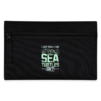 J’aime vraiment les tortues de mer ok? - Trousse - noir - Devant