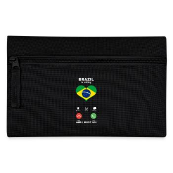 Le Brésil appelle Brazil Heart Souvenir - Trousse - noir - Devant