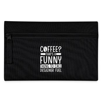 Dicton du café de designer - Trousse - noir - Devant