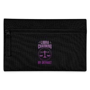 Waage Sternzeichen Geschenk Waage - Federtasche - Schwarz - Vorne