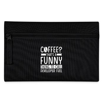 Entwickler Kaffee Spruch Software Entwickler - Federtasche - Schwarz - Vorne