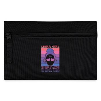 Waage Sternzeichen Geschenk Waage - Federtasche - Schwarz - Vorne