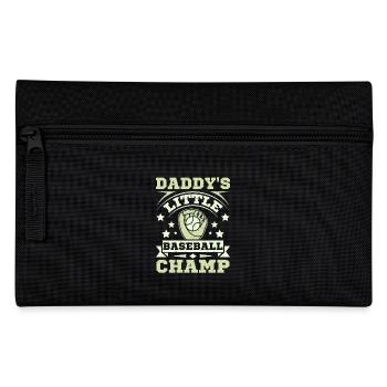 Daddy's little baseball champ - Pencil Case - black - Front
