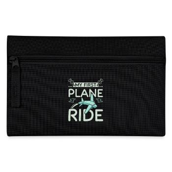 My first plane ride - Pencil Case - black - Front