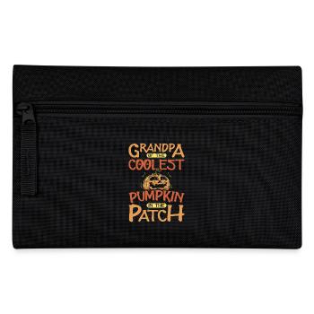 Grandpa the coolest pumpkin in the patch Halloween - Pencil Case - black - Front