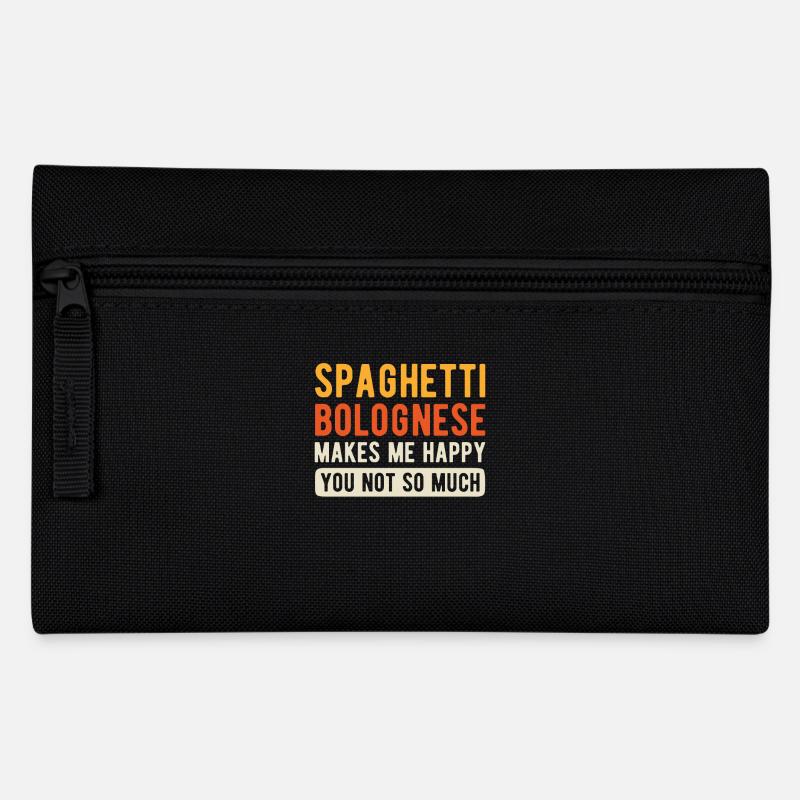 Spaghetti Bolognese - Federtasche - Schwarz