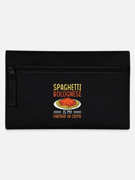 Spaghetti Bolognese - Federtasche - Schwarz