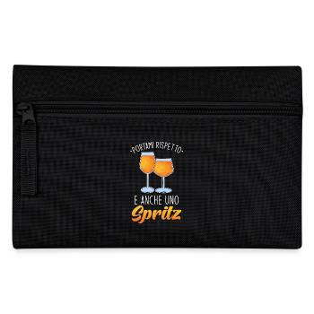 Spritz Cocktail Italien - Federtasche - Schwarz - Vorne