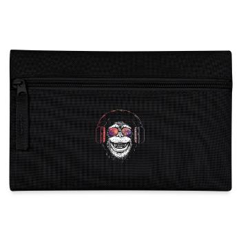 Affe Dj Kopfhörer - Federtasche - Schwarz - Vorne