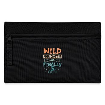 5ème anniversaire sauvage coquin et enfin 4 ans - Trousse - noir - Devant