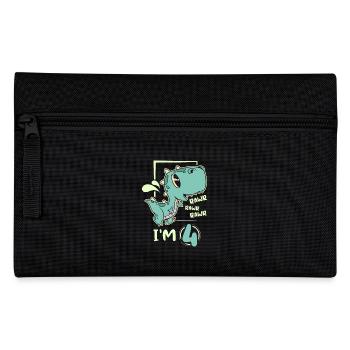 Enfants dinosaure 4 ans rawa J’ai 4ème anniversaire - Trousse - noir - Devant