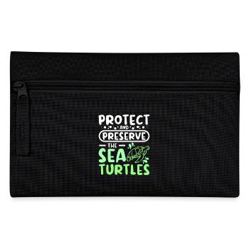 Protéger et préserver les tortues de mer - Trousse - noir - Devant