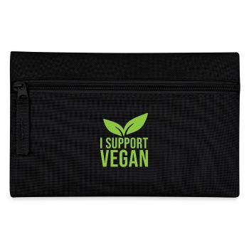 Végétalien Je soutiens les végétaliens - Trousse - noir - Devant