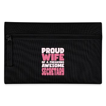 Fière épouse d’un sacré bon secrétaire - Trousse - noir - Devant