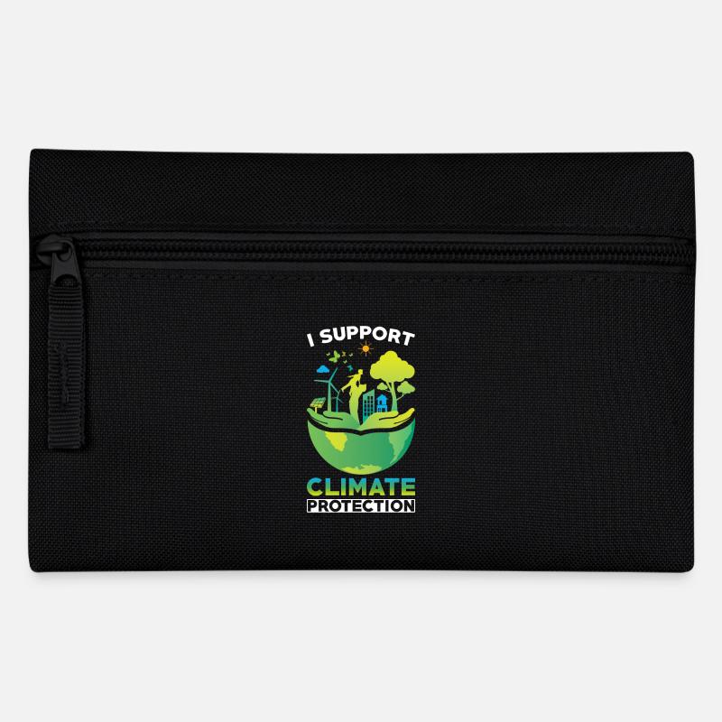 Klimaschützer Klimaschutz Support - Federtasche - Schwarz